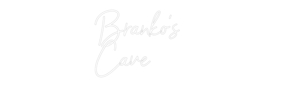 Neon op maat: Branko's
Cave