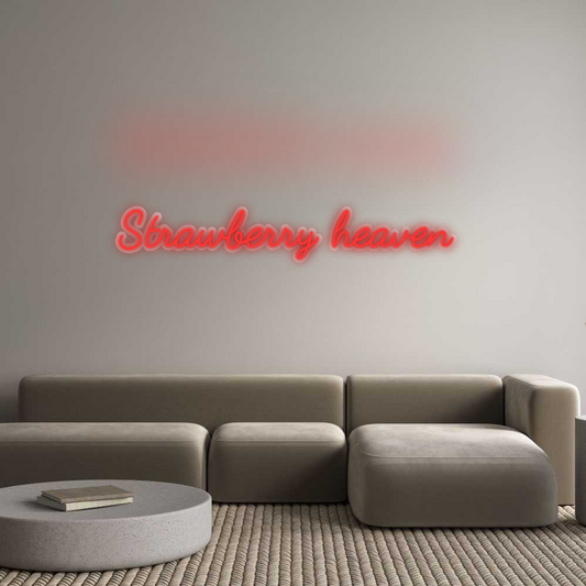 Custom neon: Strawberry he...