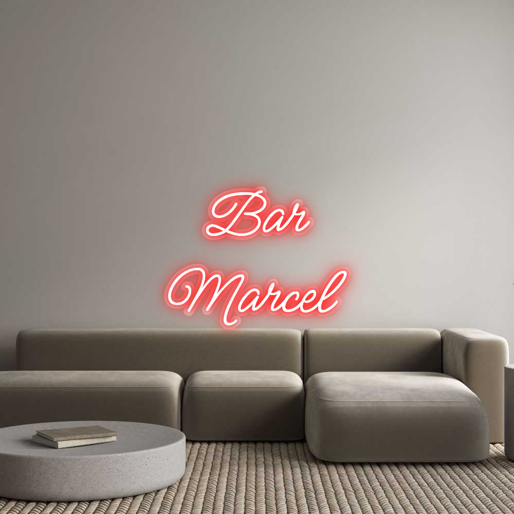 Custom neon: Bar Marcel