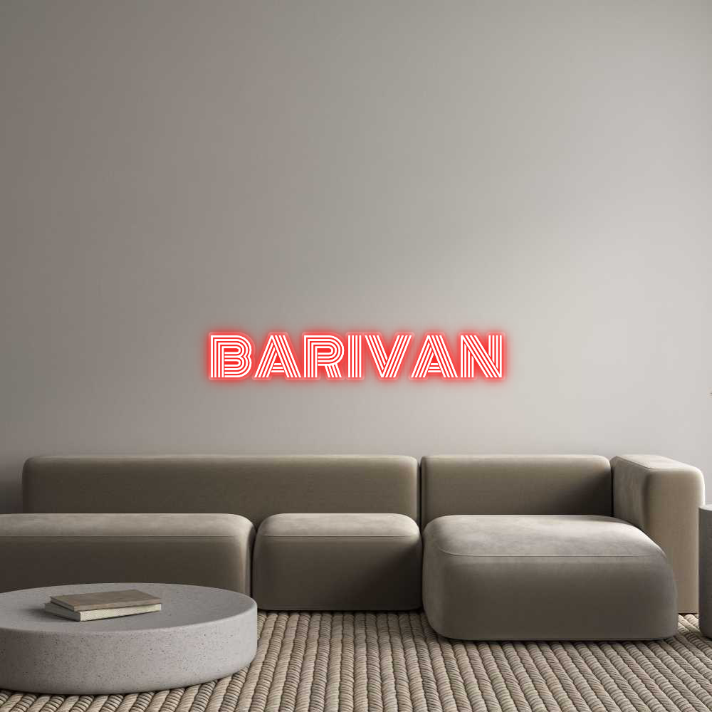 Custom neon: BARIVAN