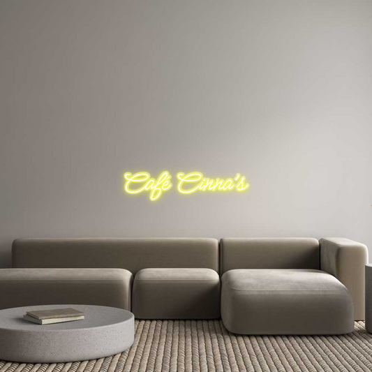 Custom Neon: Café Cinna's