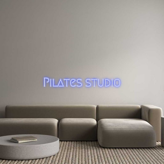 Neon op maat: Pilates studio
